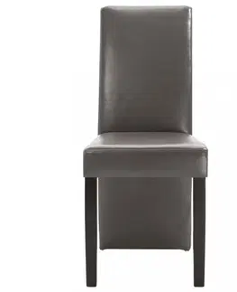 Jedálenské stoličky a kreslá Jedálenská stolička 4 ks umelá koža / drevo Dekorhome Krémová