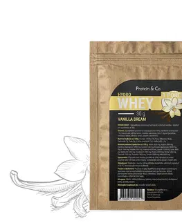 Športová výživa Protein & Co. HYDRO WHEY - 1 porcia 30 g PRÍCHUŤ: Vanilla dream