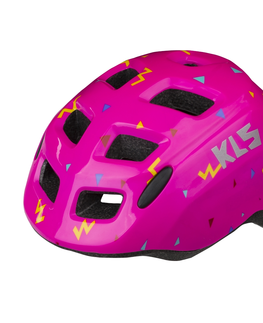 Helmy a prilby na in-line Detská cyklo prilba Kellys Zigzag Pink - XS (45-49)