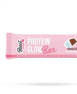 Proteínové tyčinky BeastPink Proteínová tyčinka GlowBar 25 x 40 g jahoda