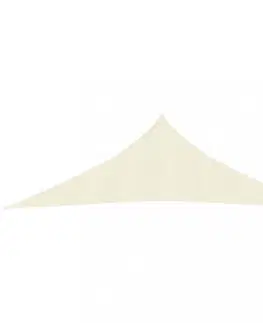 Stínící textilie Tieniaca plachta trojuholníková HDPE 2,5 x 2,5 x 3,5 m Dekorhome Sivohnedá taupe