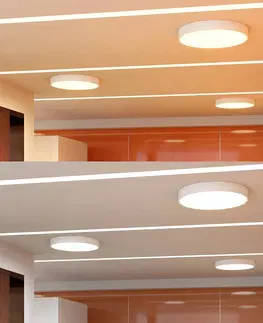 Stropné svietidlá Arcchio Arcchio Noabelle stropné LED, biele, 80 cm