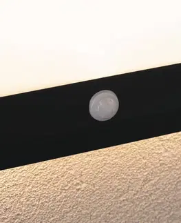 Vonkajšie nástenné svietidlá so senzorom Paulmann Paulmann Lamina nástenné svetlo CCT hranaté čierna