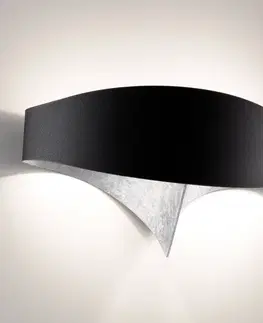 Nástenné svietidlá Selène Nástenné LED svietidlo Scudo lístkové striebro