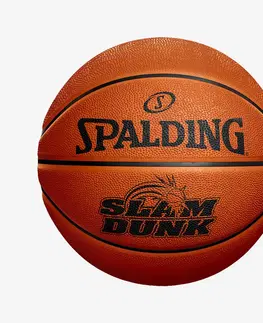 basketbal Basketbalová lopta Slam Dunk Spalding veľkosť 7 oranžová