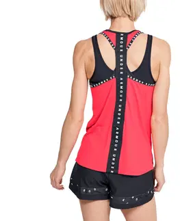 Dámske tielka Dámske tielko Under Armour Knockout Tank Lipstick - S