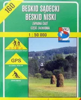 Turistika, skaly Beskid Sądecki-Besid Niski TM 160 1:50 000