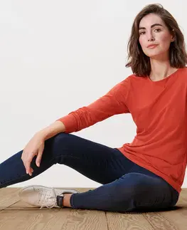 Shirts & Tops Tričko s dlhými rukávmi, oranžové