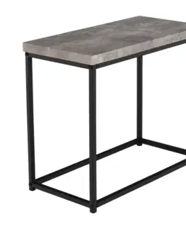 Konferenčné stolíky Príručný stolík, čierna/betón, TENDER