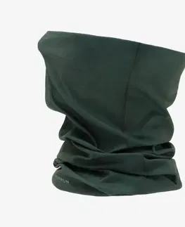 bežecké oblečenie Unisex bežecký nákrčník/čelenka multifunkčný tmavý kaki