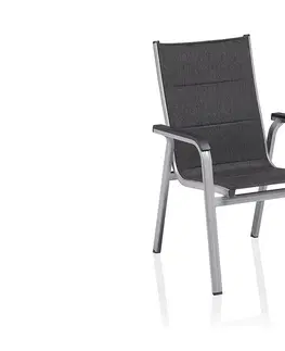 Stoličky Basic Plus záhradná jedálenská stolička s polstrovaním