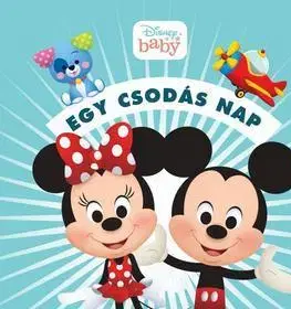 Leporelá, krabičky, puzzle knihy Disney Baby - Egy csodás nap (zörgős textil könyv)