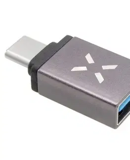 Dáta príslušenstvo FIXED Link Redukcia z hliníka USB-A na USB-C, sivá FIXA-UC-GR