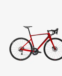 bicykle Cestný bicykel EDR CF Ultegra kotúčové brzdy červený