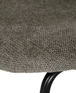 Kitchen & Dining Room Chairs Čalúnená dizajnová stolička, sivobéžová