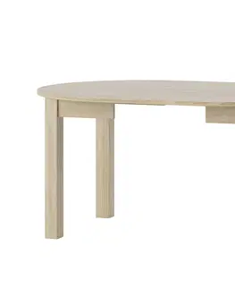 Jedálenské stoly ALAN 1 okrúhly jedálenský stôl s rozkladom, dub sonoma