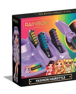 Kreatívne a výtvarné hračky CLEMENTONI - Rainbow High - Vlasový make up - Módny dúhový účes