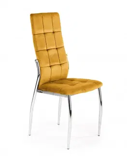 Jedálenské stoličky a kreslá Jedálenská stolička K416 Halmar Tmavo zelená