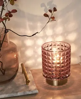 Vnútorné dekoratívne svietidlá Pauleen Pauleen Cute Glamour stolová LED lampa, batéria