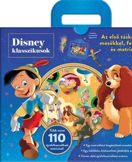 Pre deti a mládež - ostatné Disney Klasszikusok - Táskakönyv - Az első táskakönyvem mesékkel, feladatokkal és matricákkal
