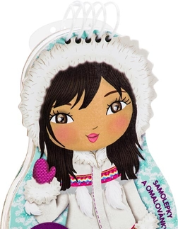 Nalepovačky, vystrihovačky, skladačky Obliekame eskimácke bábiky ANOUK – Maľovanky