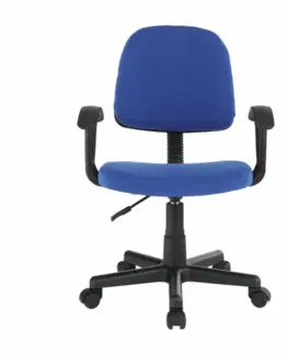 Kancelárske kreslá Kancelárska stolička, modrá/čierna, TAMSON