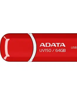 USB Flash disky USB kľuč A-DATA UV150, 64 GB, USB 3.0, Red - rýchlosť čítania a zápisu: až 90MB/s