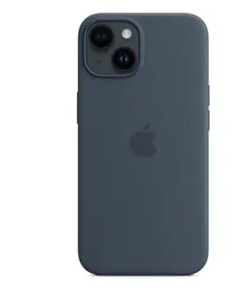 Puzdrá na mobilné telefóny Apple iPhone 14 Silicone Case with MagSafe, storm blue MPRV3ZMA