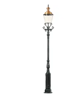 Verejné osvetlenie K.S. Verlichting Elegantné stĺpikové svetlo Düsseldorf, čierna