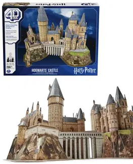 Hračky puzzle SPIN MASTER - FDP 4D Puzzle Harry Potter Rokfortský Hrad