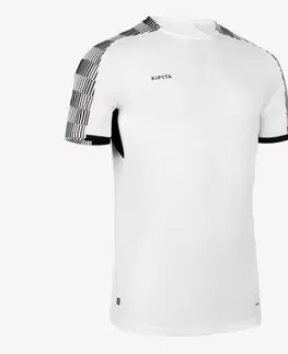 dresy Futbalový dres Viralto Damier s krátkym rukávom bielo-čierny