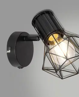 Lampy do obývačky Luster 54017-1 Čierny drôt LS1