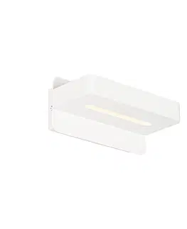 Nastenne lampy Moderné nástenné svietidlo biele vrátane LED s USB - Ted