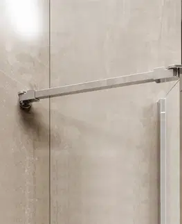 Sprchovacie kúty MEREO - Sprchový kút, Novea, obdĺžnik, 110x80 cm, chróm ALU, sklo Číre, dvere ľavé a pevný diel CK10514ZL