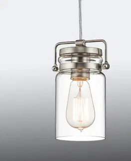 Závesné svietidlá KICHLER Súčasne navrhnutá závesná lampa Brinlex retro štýl