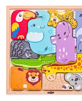 Hračky puzzle WOODY - Puzzle na doske - Zvieratká