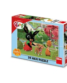 Do 49 dielikov Puzzle Bing a psík 24 maxi Dino