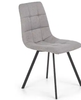 Čalúnené stoličky Stolička W154 šedá