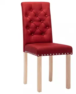 Jedálenské zostavy Jedálenská stolička 2 ks látka / drevo Dekorhome Tmavosivá