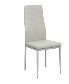 Jedálenské stoličky KONDELA Coleta New jedálenská stolička sivá / strieborná
