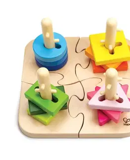 Hračky puzzle HAPE - Kreatívne drevené puzzle