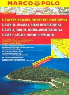 Do auta Slowenien, Kroatien, Bosnien und Herzegowina 1:300 000