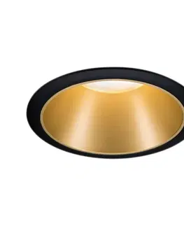 Zapustené svietidlá Paulmann Paulmann Cole bodové LED, zlato-čierne