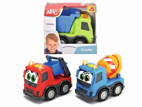 Hračky - dopravné stroje a traktory DICKIE - Abc Volvo Nákladné Auto 13 Cm, Mix produktov, 3 Druhy