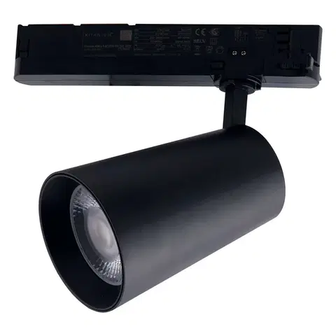 Svietidlá pre 3-fázové koľajnicové svetelné systémy Eco-Light Koľajnicové LED svetlo Kone 3 000 K 24 W čierne