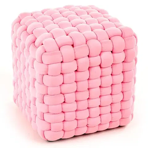 Taburetky na sedenie Taburetka Rubik ružový