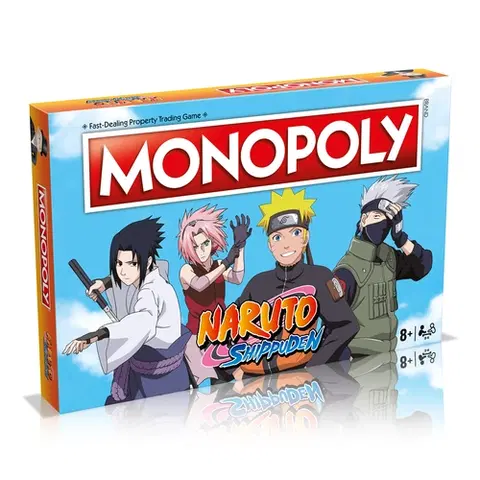 Rodinné hry Winning Moves Hra Monopoly Naruto (hra v angličtine)