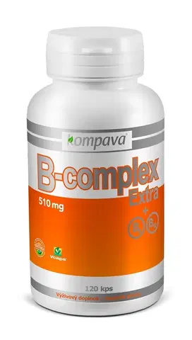 Vitamín B B-complex Extra+B6 B12 - Kompava 120 kaps.