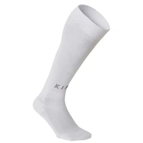 ponožky Detské futbalové štulpne F100 biele