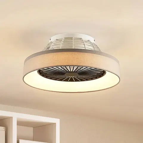 Stropné ventilátory so svetlom Starluna Starluna Circuma stropný LED ventilátor, sivý